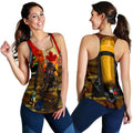 Canada Women'S Racerback Tank - Canadian Firefighter 3D - Vibe Hoodie