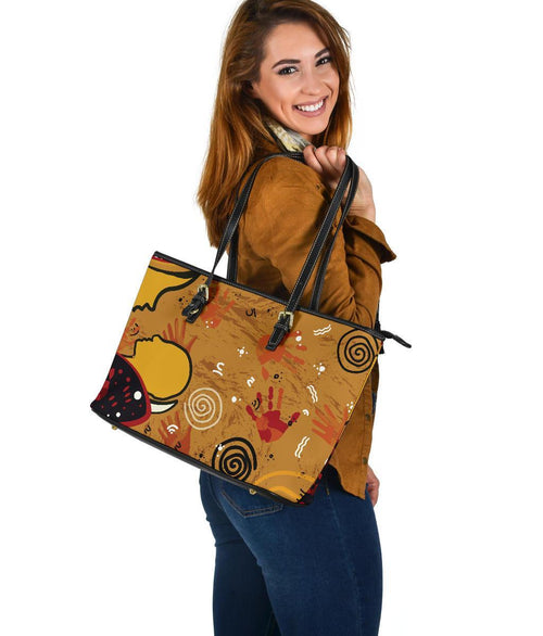 leather-tote-bag-mother-and-son-hand-art