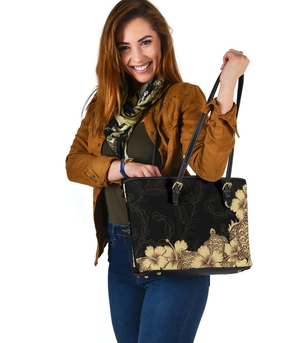 hibiscus-plumeria-golden-turtle-small-leather-tote