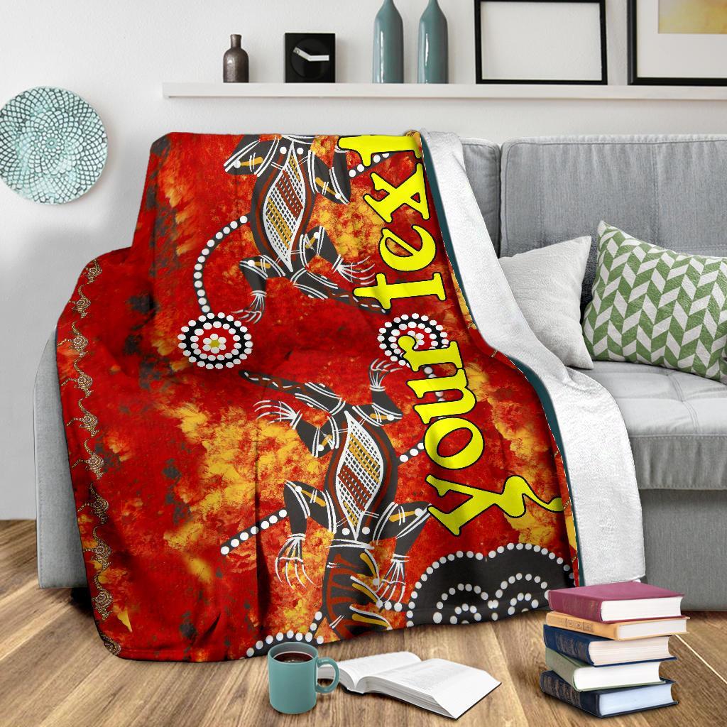 custom-blankets-aboriginal-crocodile-and-kangaroo