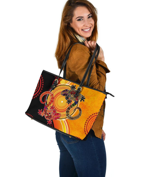aboriginal-leather-tote-bag-couple-aboriginal-lizards