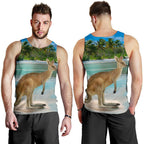 men-tank-top-kangaroo-mens-tank-landscape-art