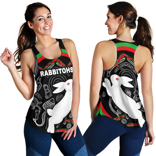 Rabbitohs Women Racerback Tank Indigenous Mystery Vibes - Vibe Hoodie