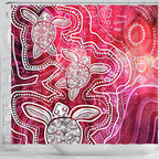 aboriginal-shower-curtain-sea-turtle-with-indigenous-patterns-pink