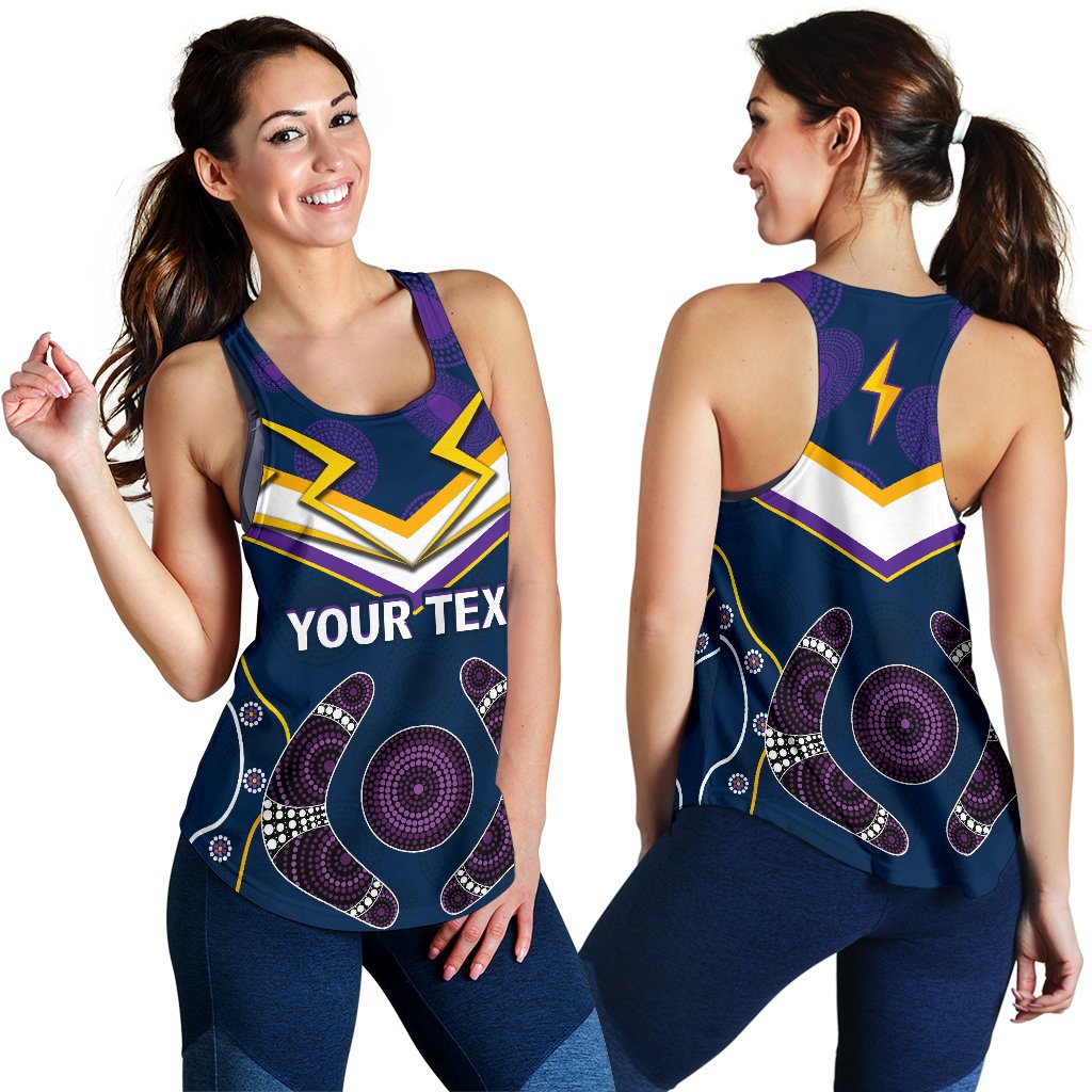 (Custom Personalised) Storm Women Racerback Tank Melbourne Indigenous Champion - Vibe Hoodie