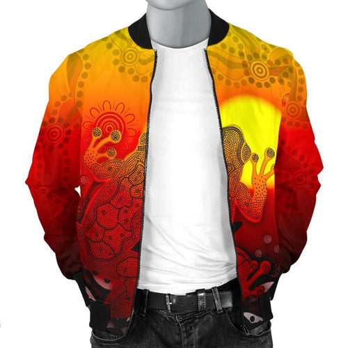 aboriginal-mens-bomber-jacket-indigenous-frog-red