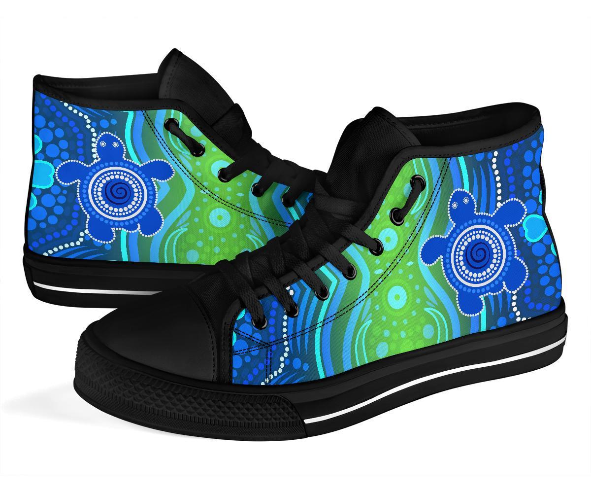 aboriginal-high-top-shoe-a-aboriginal-turtle-family
