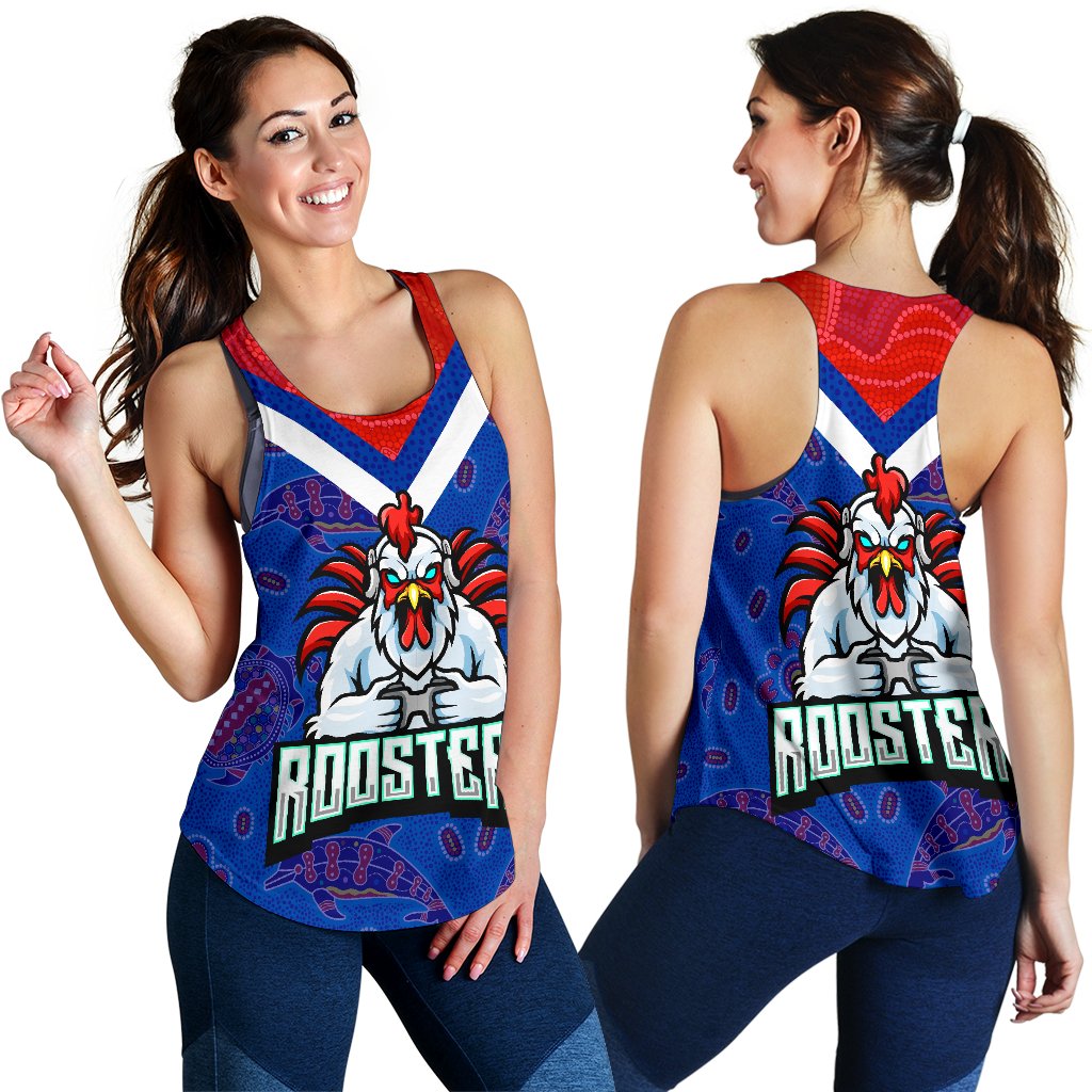 Sydney Roosters Indigenous Women Racerback Tank Prairie Style No.1 - Vibe Hoodie