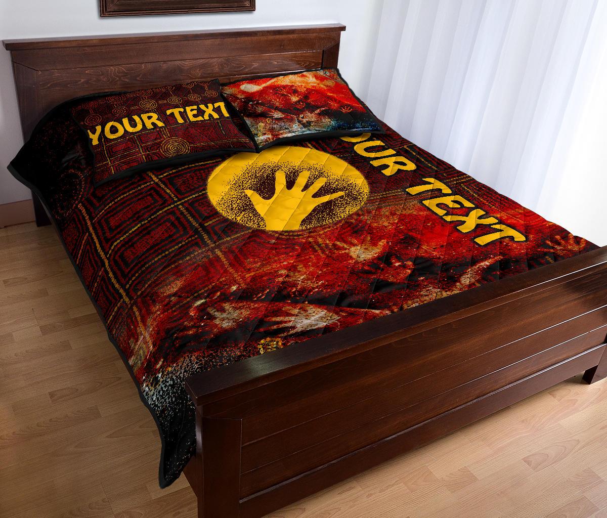 custom-aboriginal-quilt-bed-set-indigenous-flag-hand-art