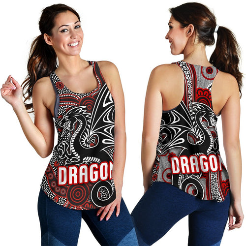 St. George Dragons Women Racerback Tank Unique Indigenous - Vibe Hoodie