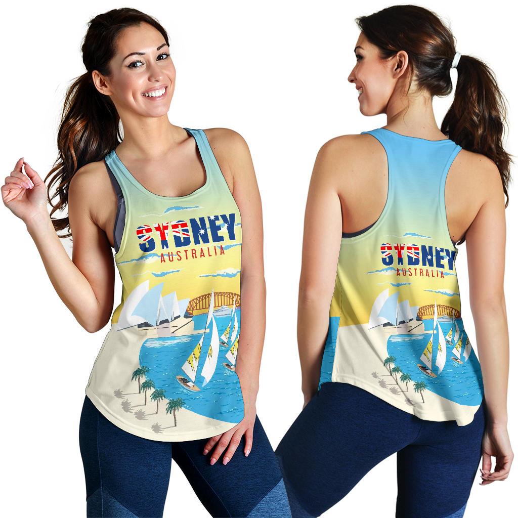 Racerback Tank - Sydney Top Tank Sydney Opera Sailing - Women - Vibe Hoodie