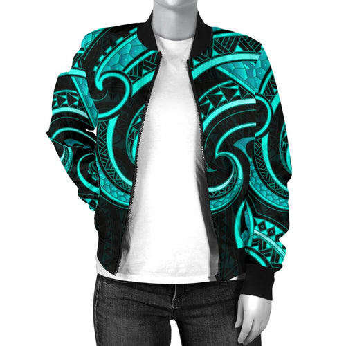new-zealand-maori-mangopare-women-bomber-jacket-polynesian-turquoise