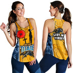 Titans Women's Racerback Tank Gold Coast Anzac Day Armor Version - Vibe Hoodie