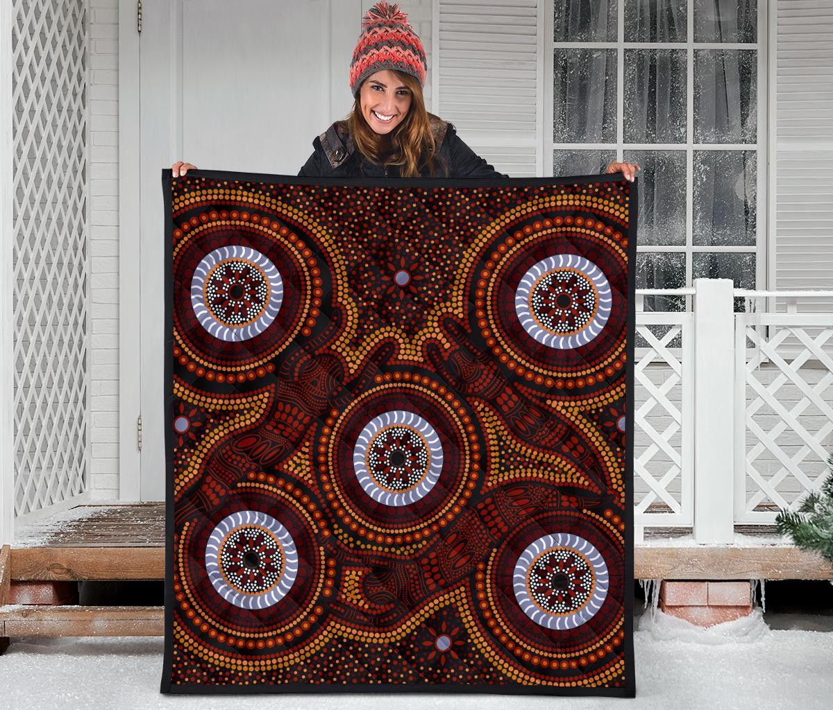 aboriginal-premium-quilt-aboriginal-human-dot-painting-art