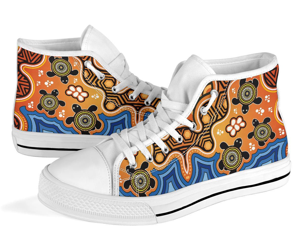 aboriginal-high-top-shoes-indigenous-art-patterns-ver04