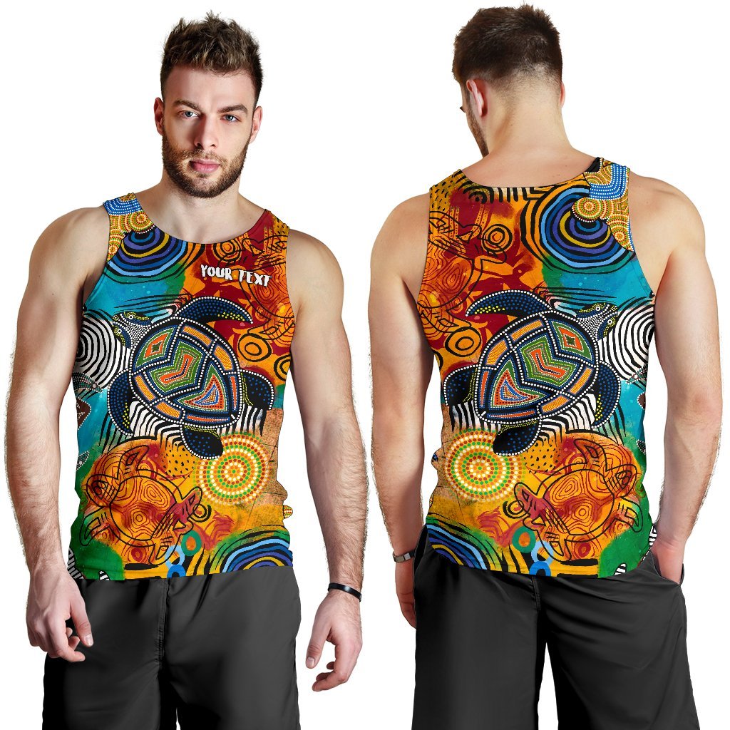 aboriginal-personalised-mens-tank-top-turtle-indigenous-art