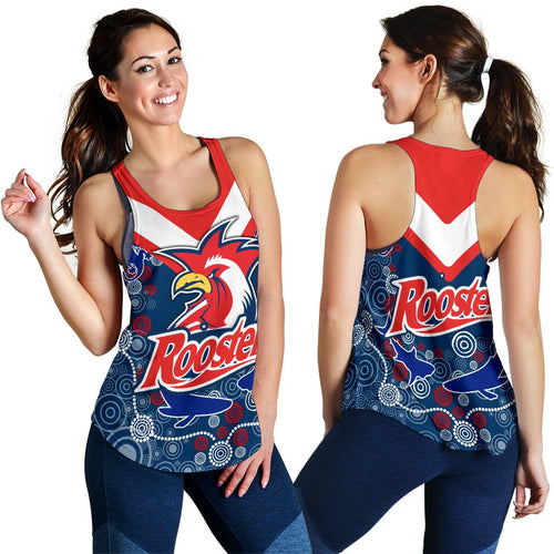 Rooster Indigenous Women's Racerback Tank Rugby - Vibe Hoodie