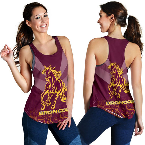 Brisbane Broncos Indigenous Women Racerback Tank - Vibe Hoodie