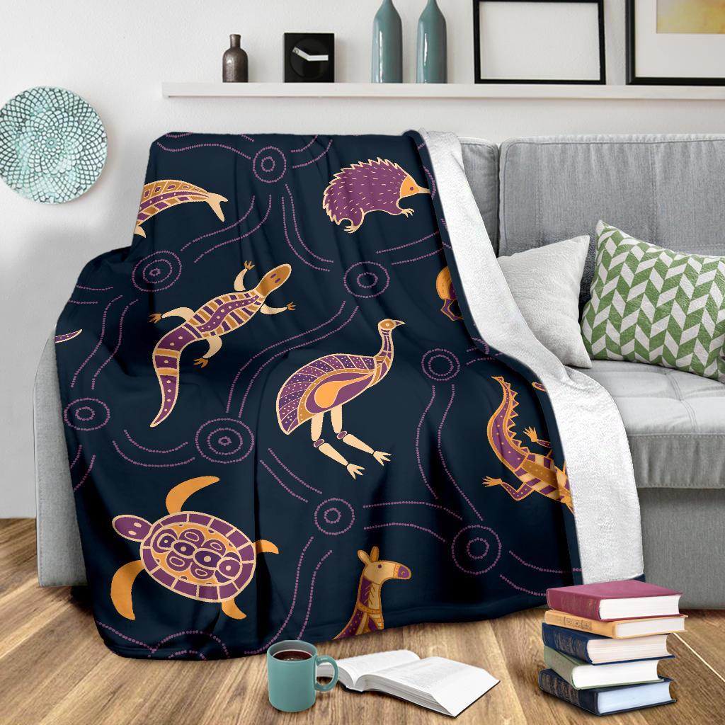 premium-blanket-indigenous-animals-patterns