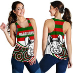 Rabbitohs Indigenous Rugby Women's Racerback Tank - Vibe Hoodie
