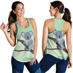 Racerback Tank - Koala Top Tank Smile Tree - Women - Vibe Hoodie