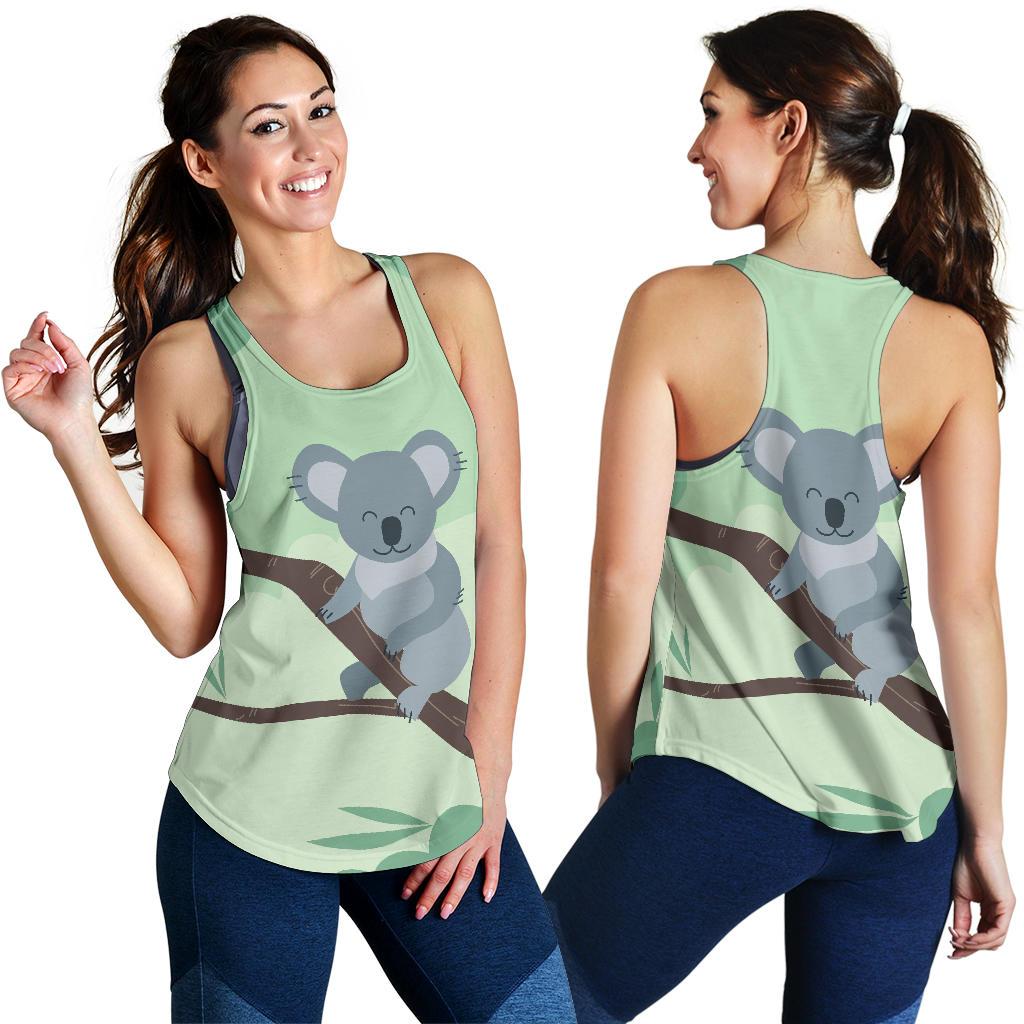 Racerback Tank - Koala Top Tank Smile Tree - Women - Vibe Hoodie