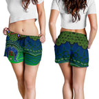 Torres Strait  All Over Print Women's Shorts - Dhari And Dot Patterns - Vibe Hoodie