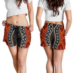 Aboriginal Women's Shorts - Australia Indigenous Map - Vibe Hoodie
