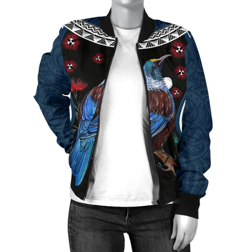 new-zealand-tui-bird-women-bomber-jacket-pohutukawa-navy