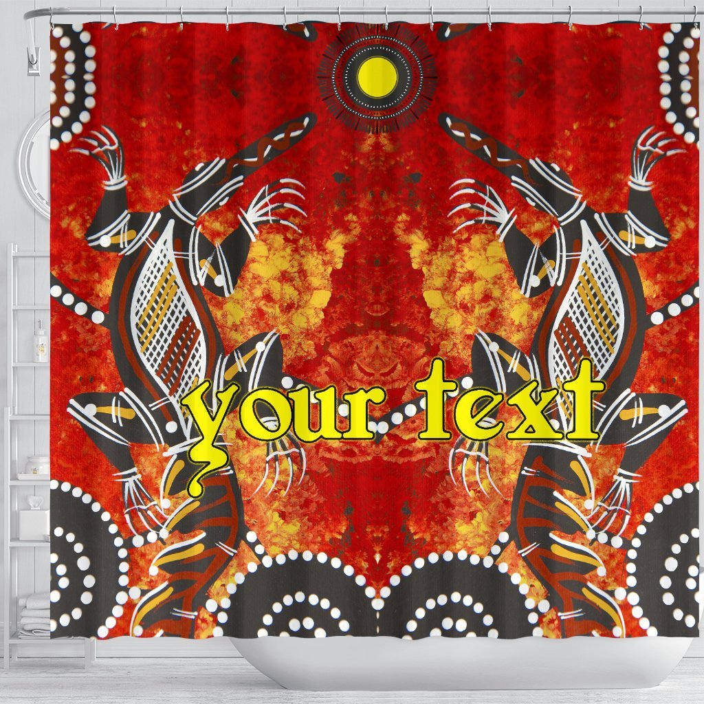 custom-shower-curtains-aboriginal-crocodile-and-kangaroo
