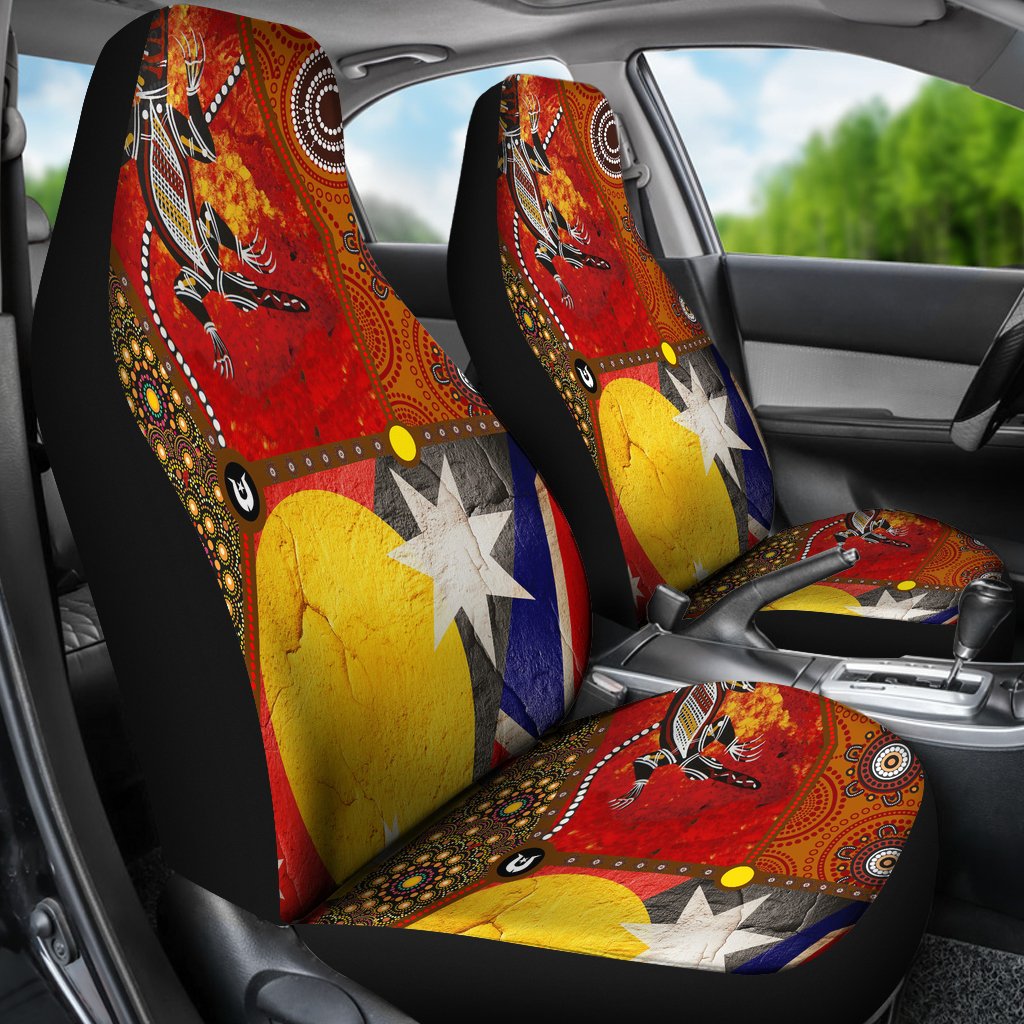 car-seat-covers-aboriginal-dot-painting-flags-crocodile