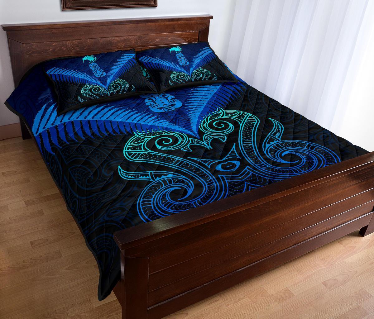maori-manaia-new-zealand-quilt-bed-set-blue