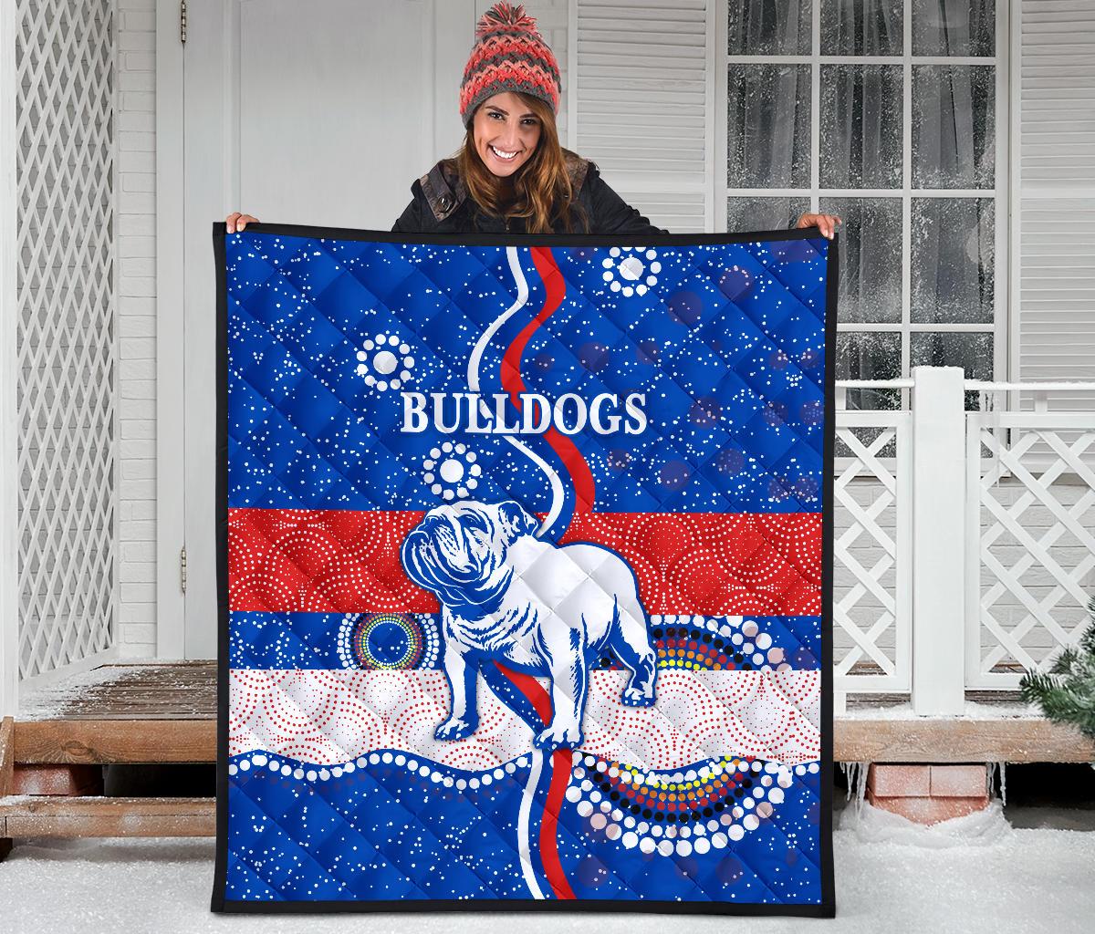 western-premium-quilt-bulldogs-unique-indigenous