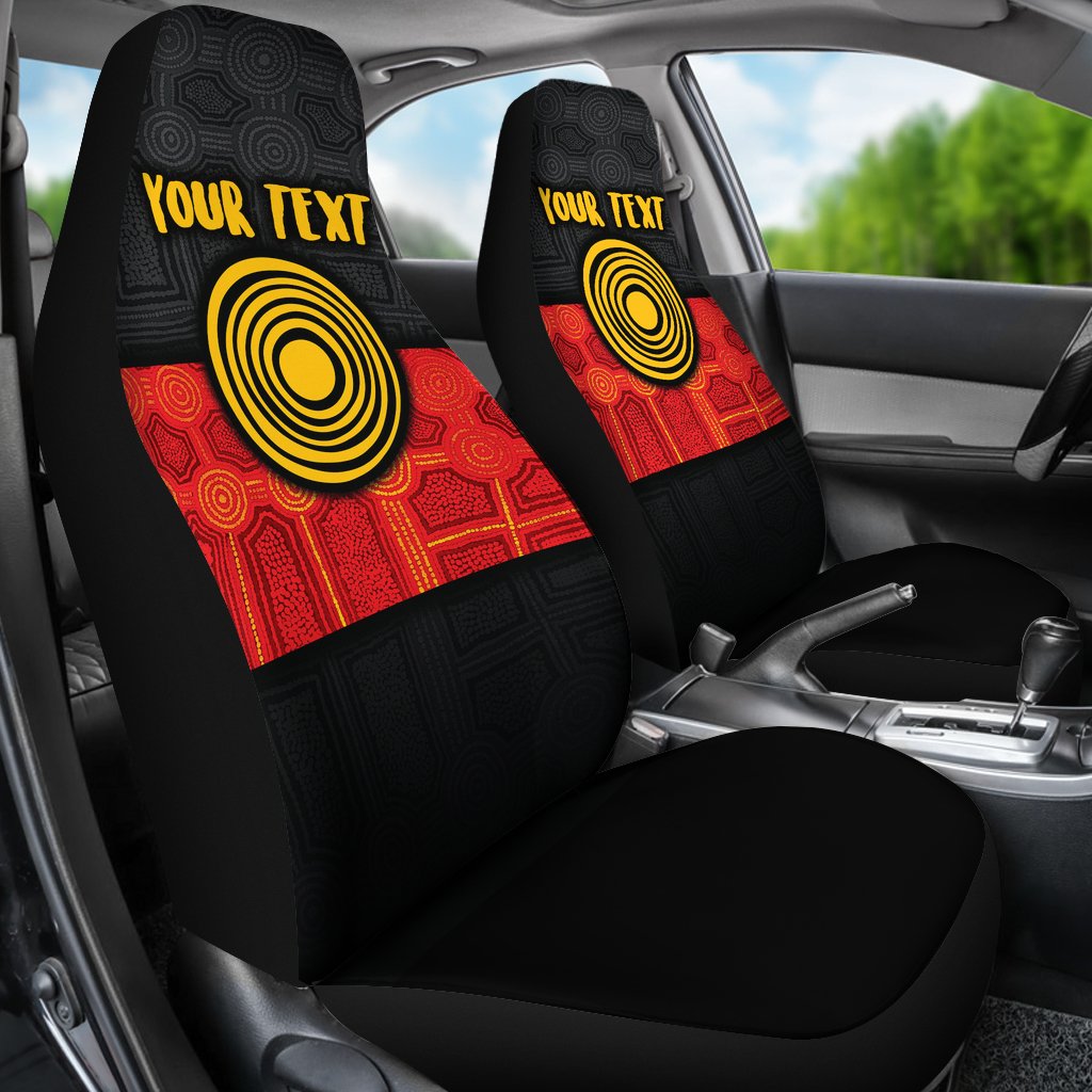 personalised-aboriginal-car-seat-covers-aussie-indigenous-flag
