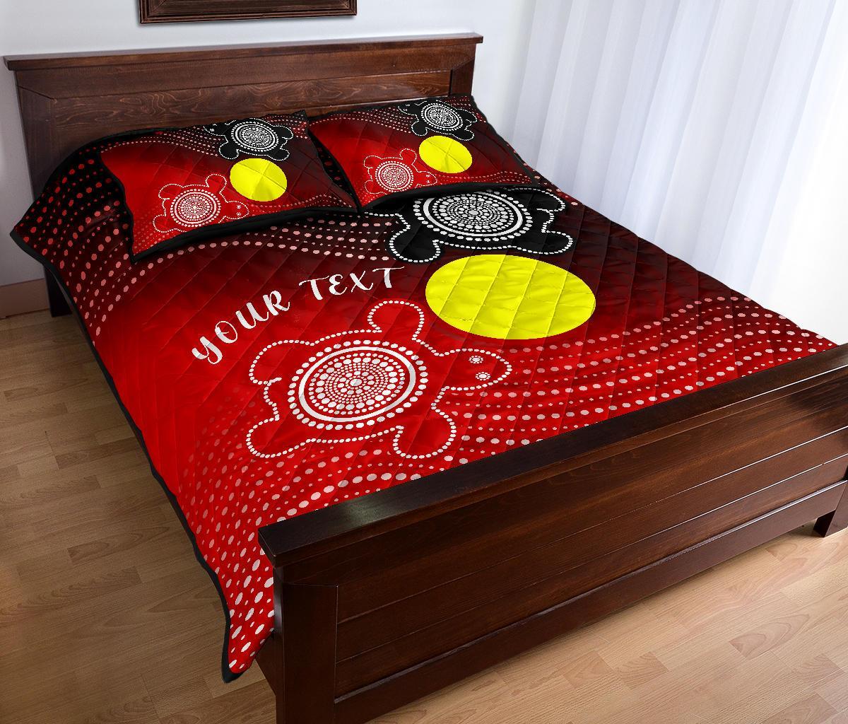 custom-aboriginal-quilt-bed-set-indigenous-circle-dot-painting-style