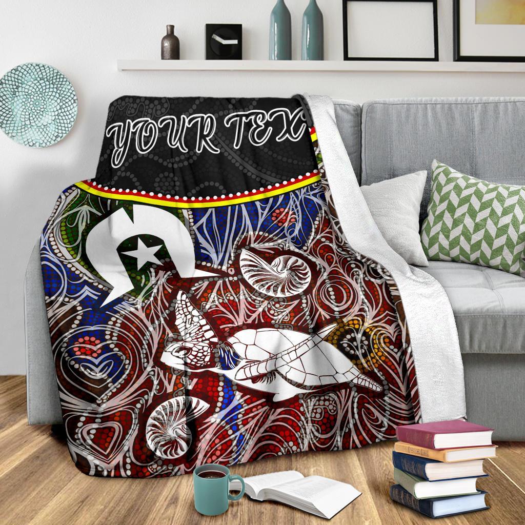personalised-premium-blanket-aboriginal-dot-in-naidoc-week-style