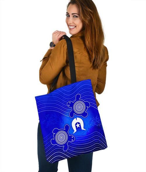 torres-strait-islanders-tote-bags-torres-symbol-with-turtle