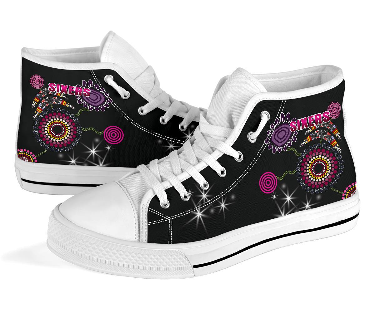 sydney-high-top-shoe-sixers-indigenous-black
