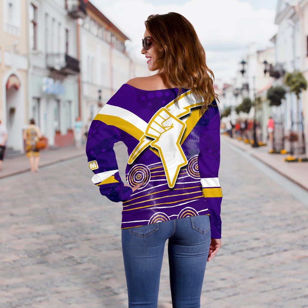 Storm Off Shoulder Sweater Indigenous Melbourne - Vibe Hoodie