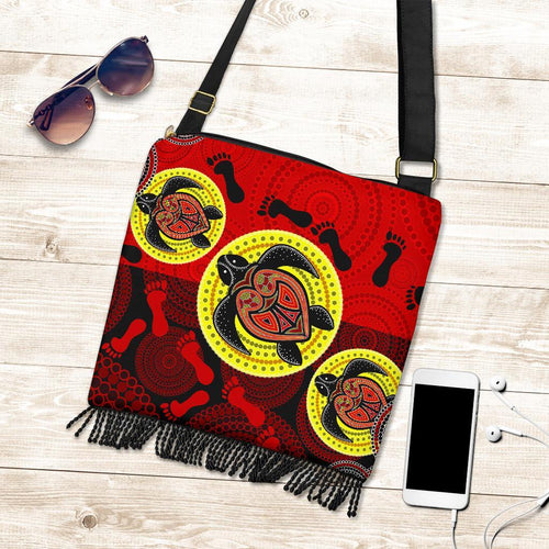 aboriginal-boho-bags-turtle-footprint-circle-dot-painting