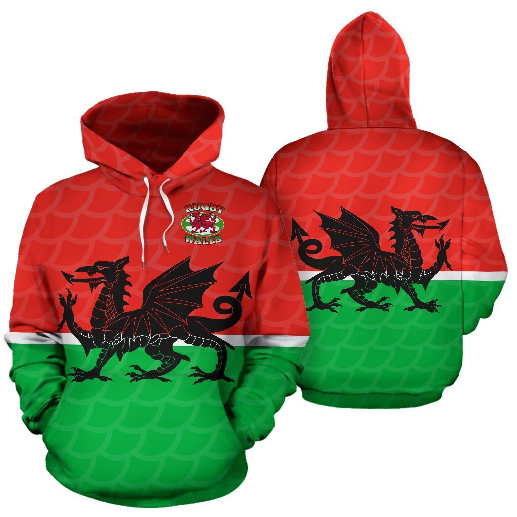 Wales Rugby Dragon Hoodie Version 2