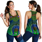Torres Strait Women's Racerack Tank - Dhari And Dot Patterns - Vibe Hoodie