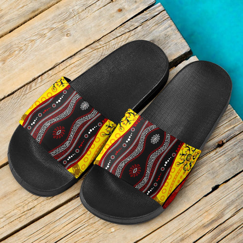 sandals-aboriginal-dot-painting