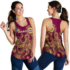 Queensland Women Racerback Tank Maroons Indigenous - Vibe Hoodie