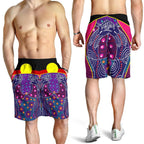 mens-short-aboriginal-sublimation-dot-pattern-style-violet