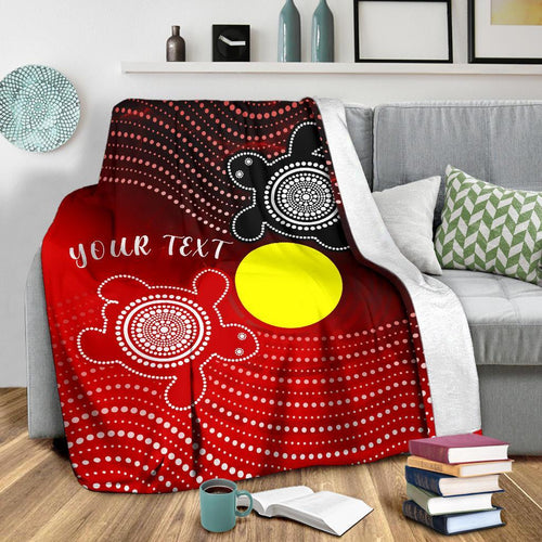 custom-aboriginal-premium-blanket-indigenous-circle-dot-painting-style