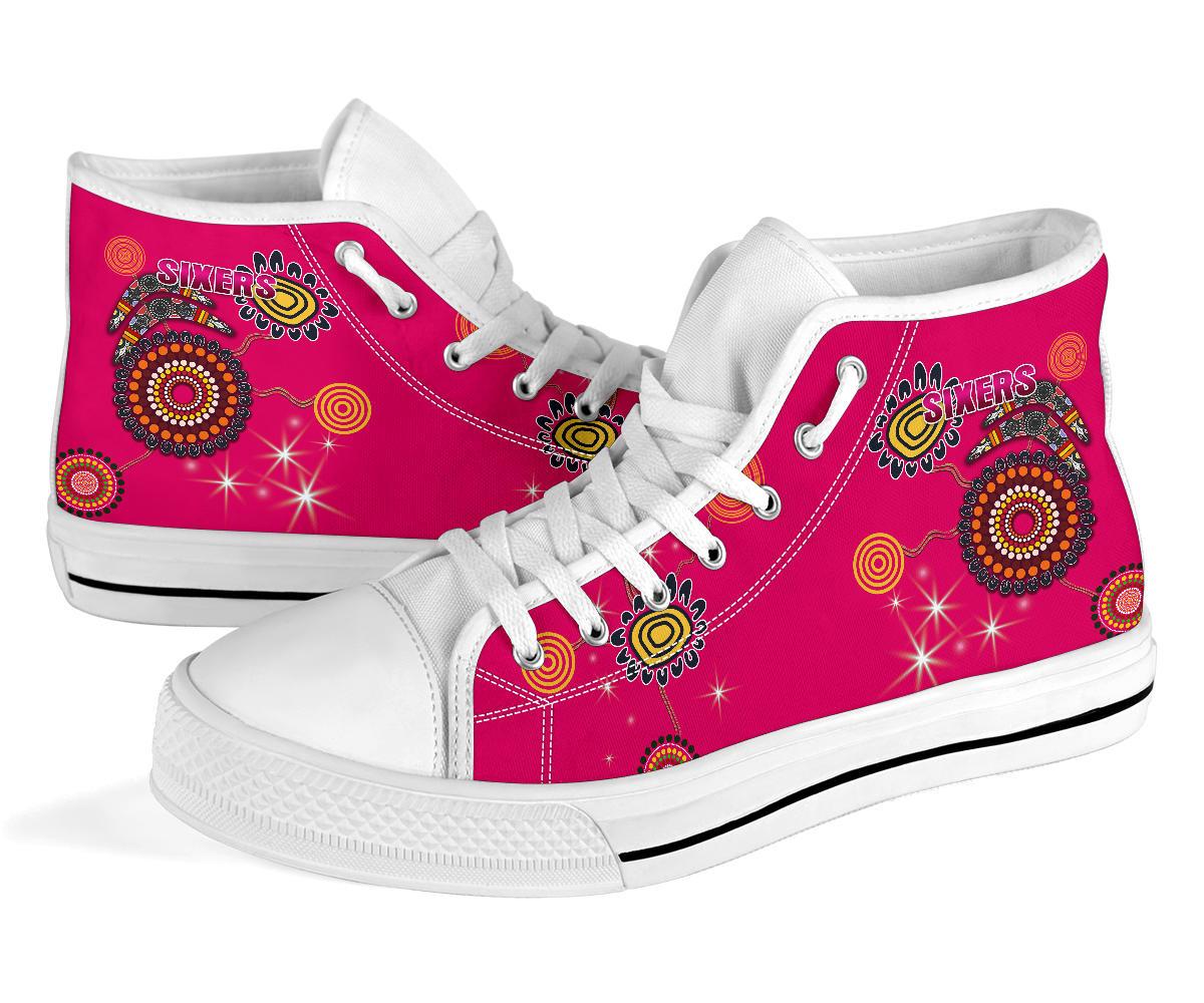 sydney-high-top-shoe-sixers-indigenous-magenta