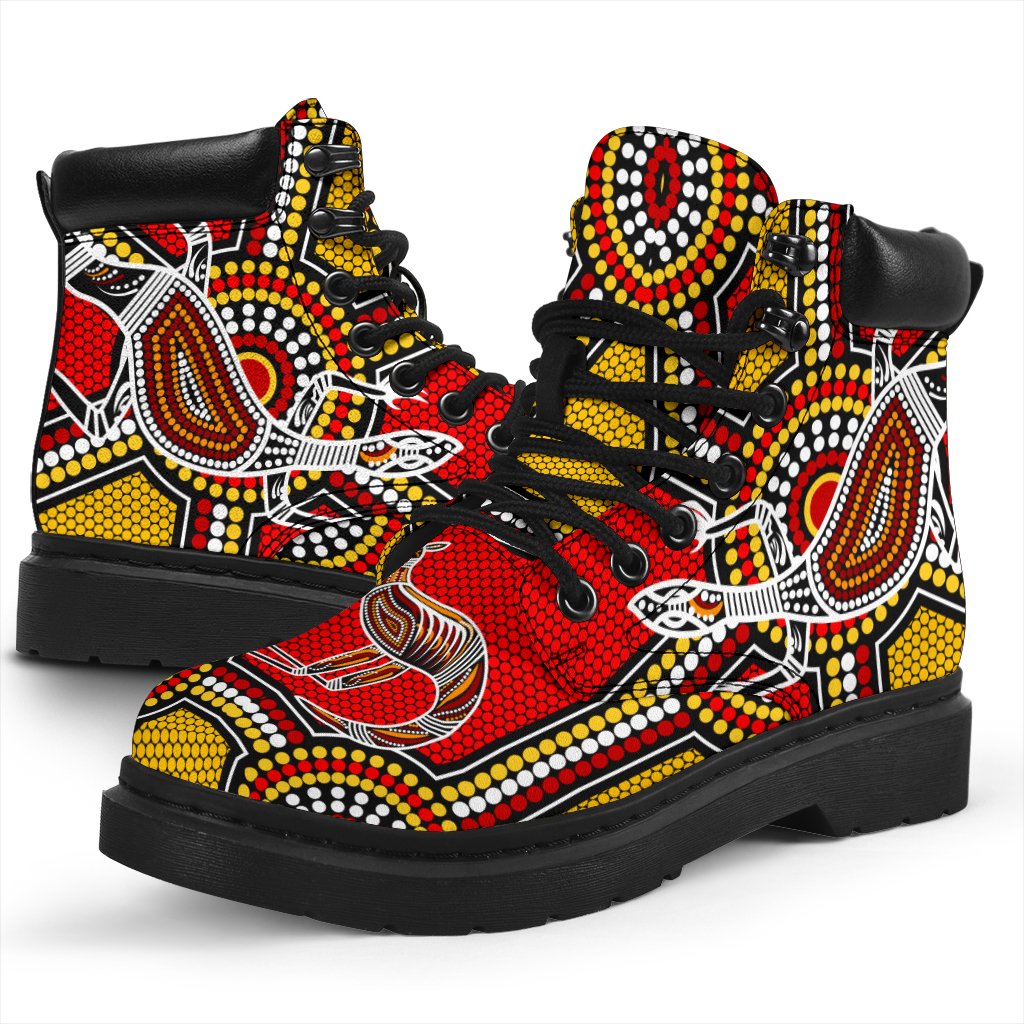 aboriginal-all-season-boots-kangaroo-dot-painting-patterns