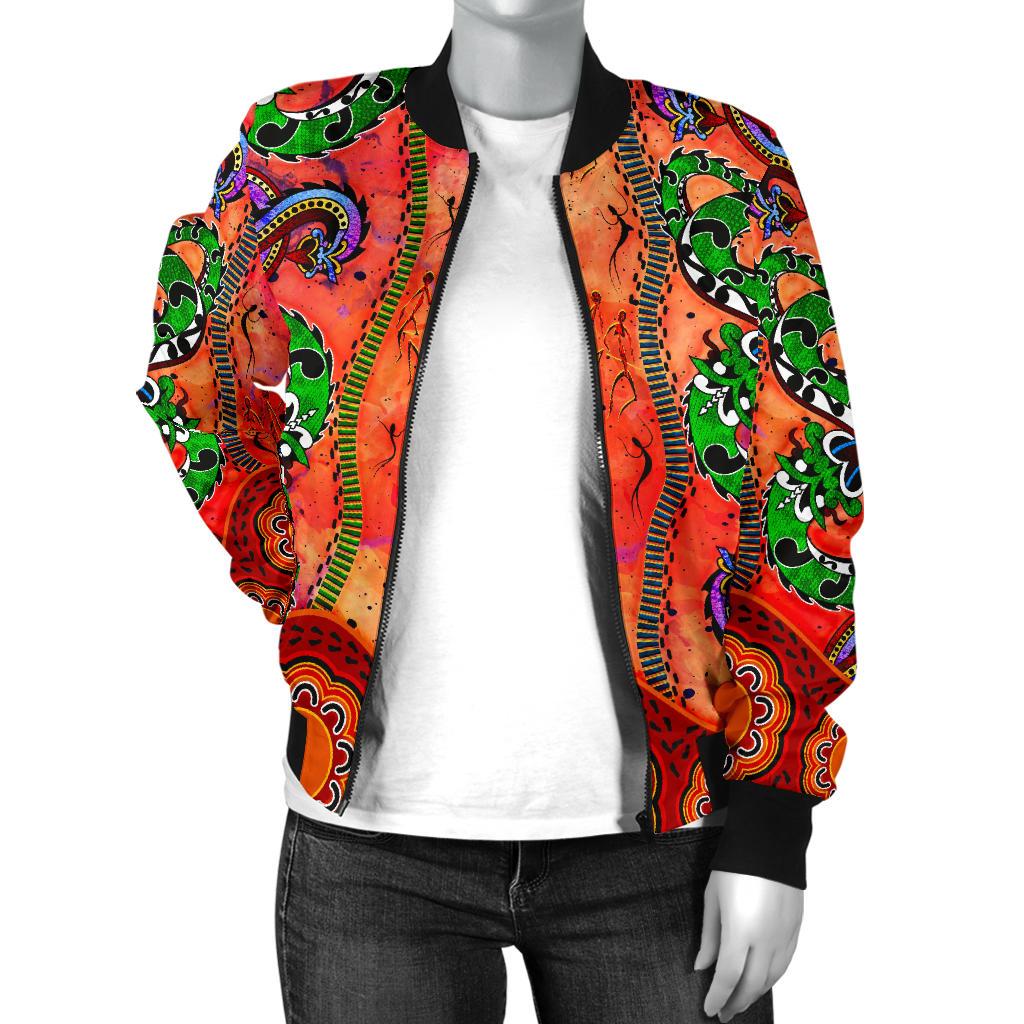 aboriginal-womens-bomber-jacket-aussie-indigenous-patterns-orange