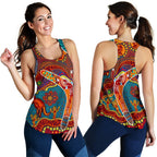 Aboriginal Women's Racerback Tank - Indigenous Boomerang - Vibe Hoodie